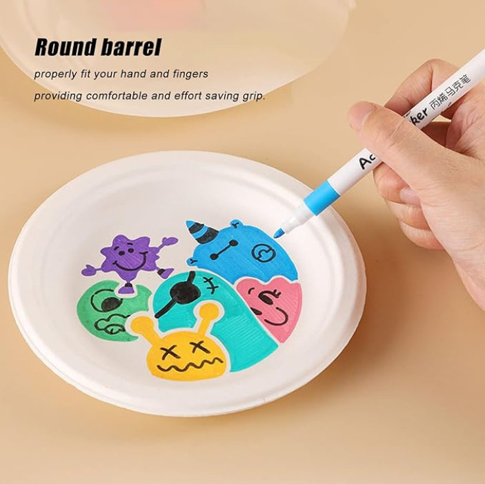 12/24/36/48/60/80/pcs Children Acrylic Market Pen