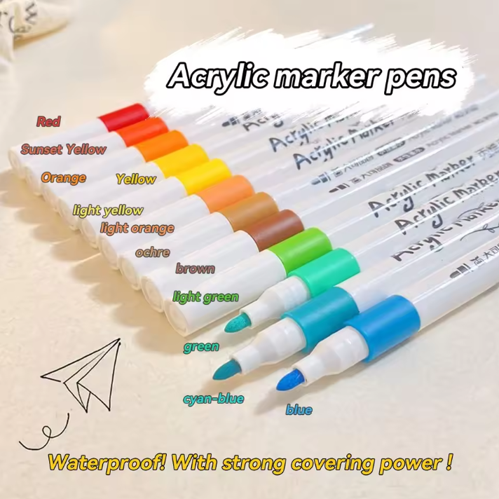 12/24/36/48/60/80/pcs Children Acrylic Market Pen