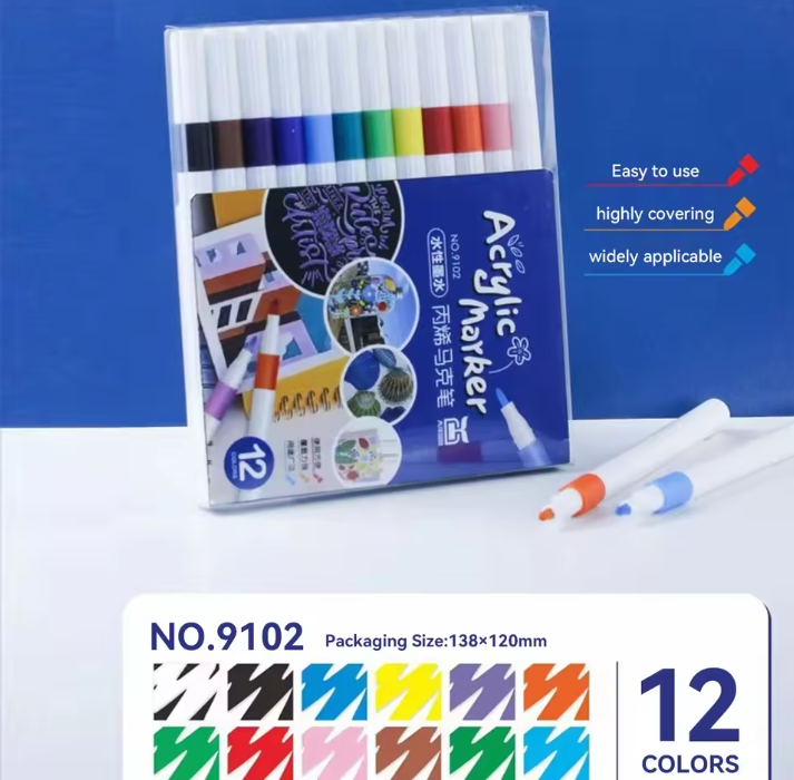 12/24/36/48/60/80/pcs Children Acrylic Market Pen