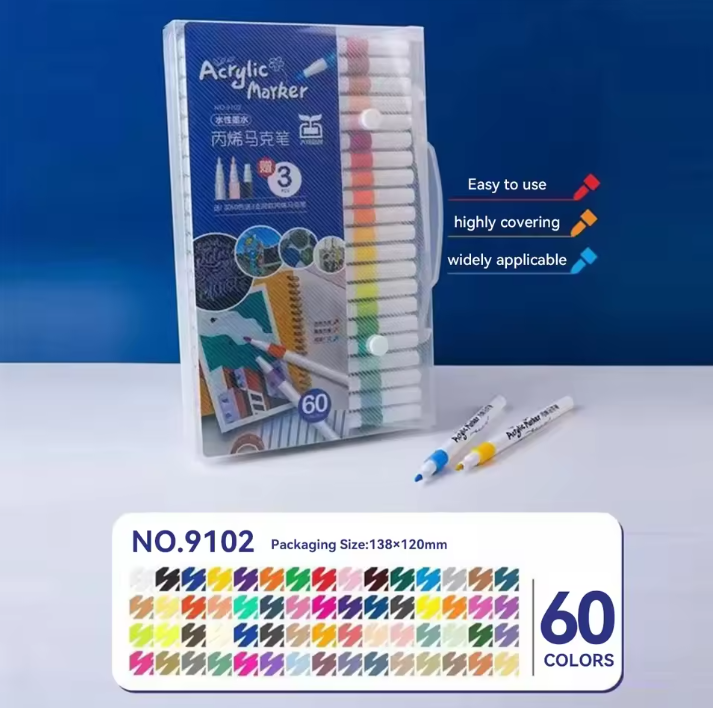 12/24/36/48/60/80/pcs Children Acrylic Market Pen