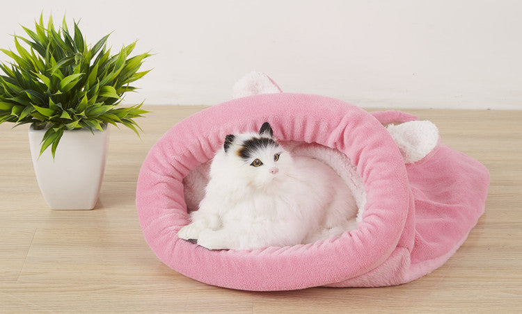 Pet Bed : Cozy Sleeping Bag, Autumn & Winter, Keep Warm