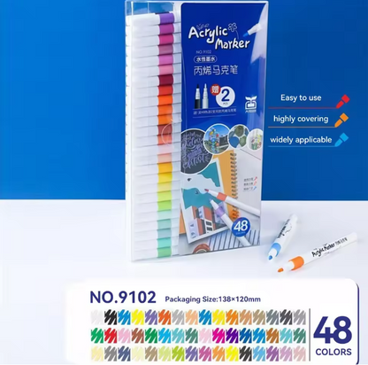 12/24/36/48/60/80/pcs Children Acrylic Market Pen