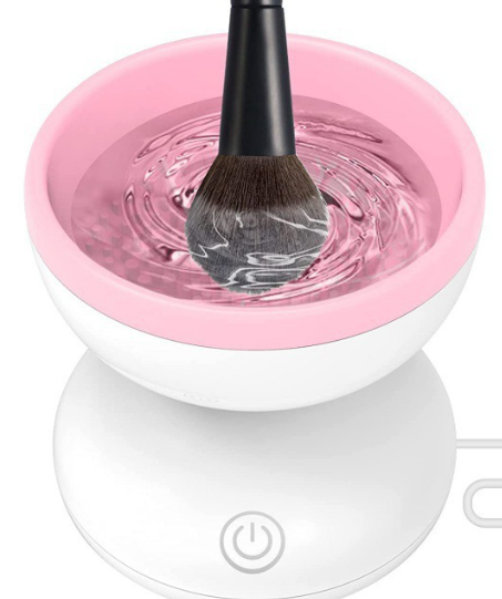 Beauty Tools Powder Puff Deep Electrical Cleaner White + Pink