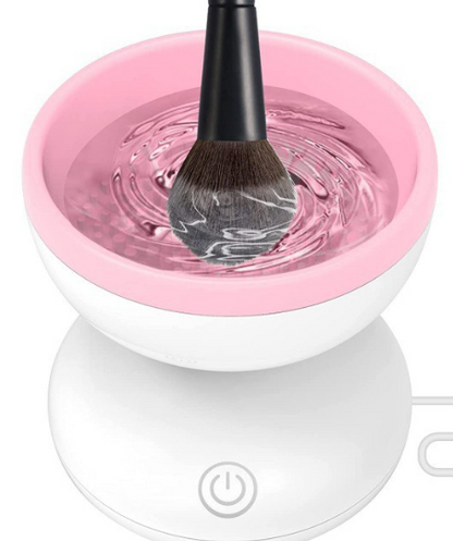 Beauty Tools Powder Puff Deep Electrical Cleaner White + Pink