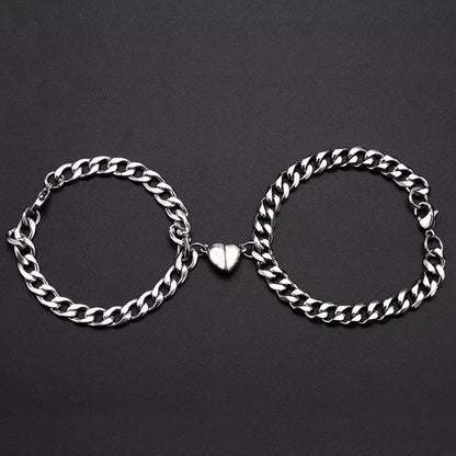 Couple Heart Magnetic Bracelet