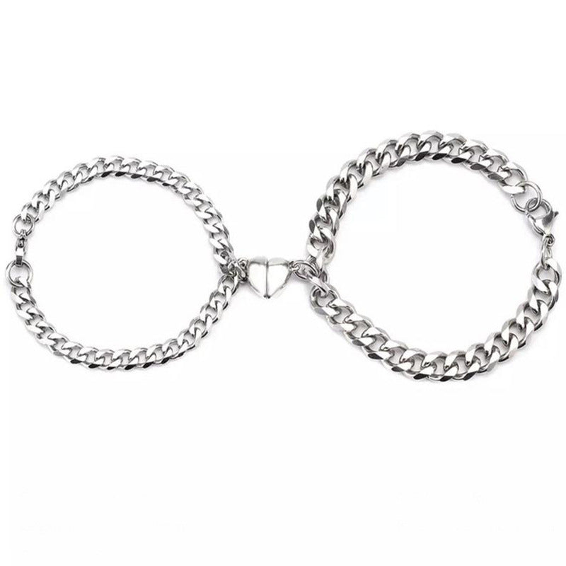 Couple Heart Magnetic Bracelet