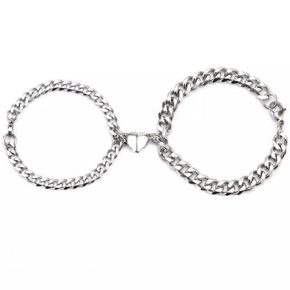 Couple Heart Magnetic Bracelet