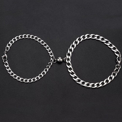 Couple Heart Magnetic Bracelet