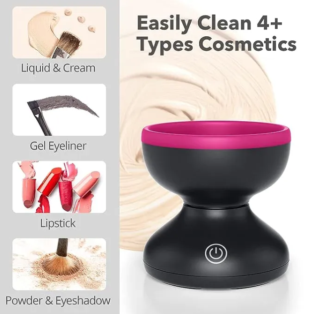 Beauty Tools Powder Puff Deep Electrical Cleaner Easily Clean 4+ Types of Cosmetics